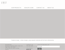 Tablet Screenshot of frederickcooper.com
